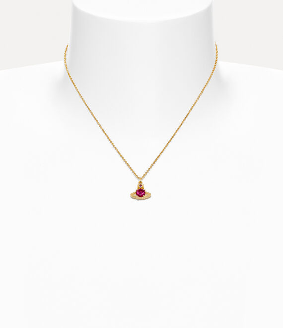 Vivienne Westwood Reina Pendant in GOLD/RUBY CZ